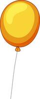 Flat illustration of a flying balloon. vector