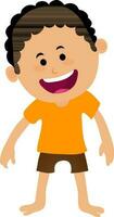 Cartoon character of a little boy. vector