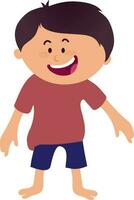 Cartoon character of a little boy. vector