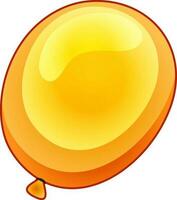 Flat illustration of an orange balloon. vector