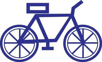 Flat style icon of a bicycle. vector