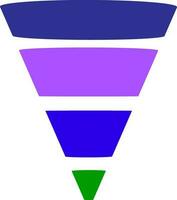 plano estilo ilustración de un cono infografía elemento vector
