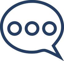 Flat style speech bubble symbol. vector