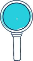 Flat illustration of magnifying glass. vector