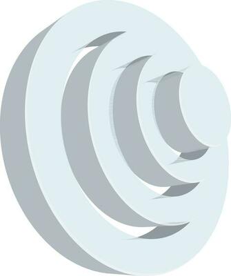 3D circular infographic element for Business.