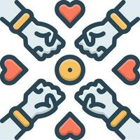color icon for inclusion vector