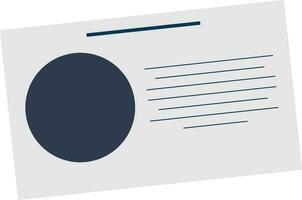 Flat illustration of an envelope. vector