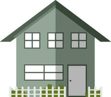 Flat illustration of home or house symbol. vector