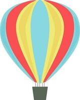 Isolated icon of a hot air balloon. vector