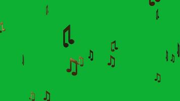 recortado musical notas animación, hacer tu contenido ven viva con música notas animación video