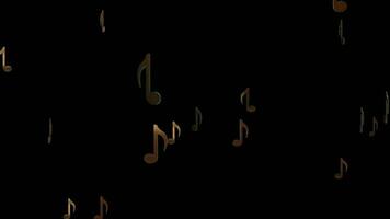 melodías en movimiento, el fascinante mundo de musical notas animación video