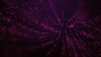 Halftone dots abstract digital technology animated pink light on pink background. video