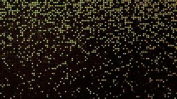 Halftone dots abstract digital technology animated yellow light on red background. video