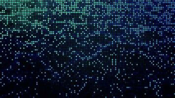 Halftone dots abstract digital technology animated blue light on blue background. video