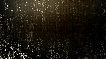 halftone dots abstract digitaal technologie geanimeerd geel licht Aan geel achtergrond. video