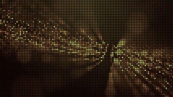 Halftone dots abstract digital technology animated yellow light on yellow background. video