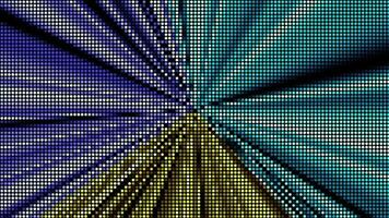 Halftone dots Motion speed line multicolored color video