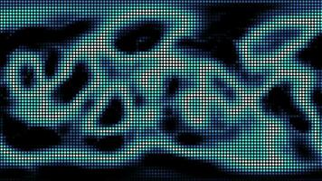 Halftone dots abstract digital technology animated blue light on blue background. video