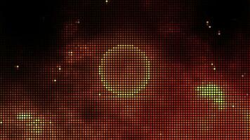 Halftone dots abstract digital technology animated red light on red background. video
