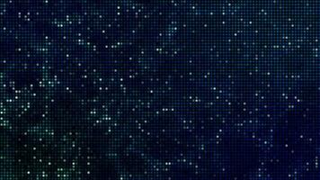 Halftone dots abstract digital technology animated blue light on blue background. video