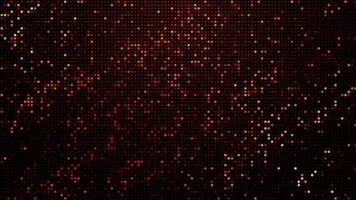 Halftone dots abstract digital technology animated red light on red background. video