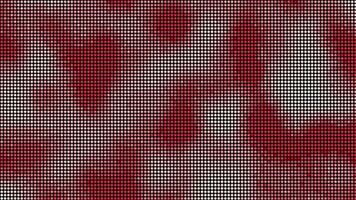 Halftone dots abstract digital technology animated red-white light video