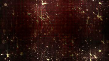 Halftone dots abstract digital technology animated yellow light on red background. video