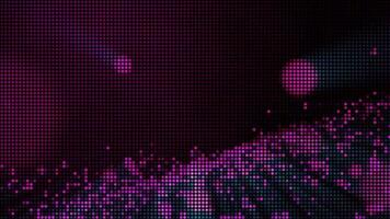 Halftone dots abstract digital technology animated pink light on pink background. video