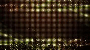 Halftone dots abstract digital technology animated yellow light on red background. video
