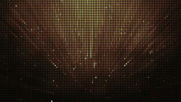 Halftone dots abstract digital technology animated yellow light on red background. video