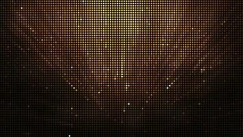 Halftone dots abstract digital technology animated yellow light on red background. video