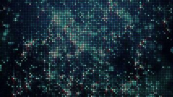 halftone dots abstract digitaal technologie geanimeerd blauw licht Aan blauw achtergrond. video