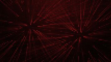 Halftone dots abstract digital technology animated red light on red background. video