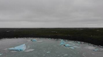 lagune glaciaire en Islande video