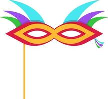 Illustration of carnival face mask. vector