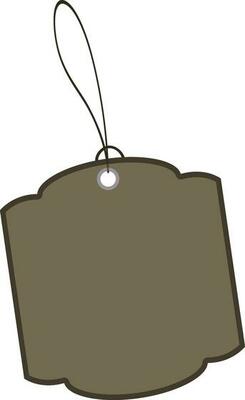 Flat style price tag icon.