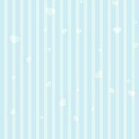 White hearts decorated line background in sky blue color. vector