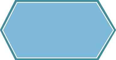Blue color Sticker, tag or label design. vector