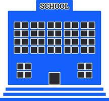 Vector illustration of School Building symbol.