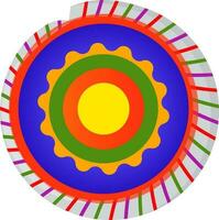 Illustration of colorful firecracker. vector