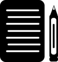 Blank document with pen. vector