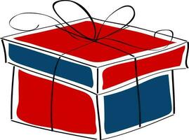 Illustration of a gift box. vector