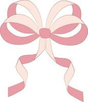 Curved shape ribbon icon. vector