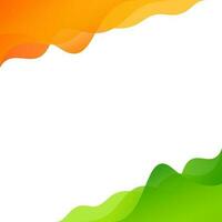 Waving indian tricolor on background. vector
