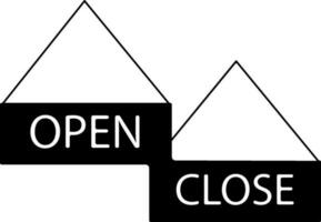 Illustration of Open and Closed Tags. vector