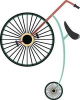 Flat illustration of circus bicycle. vector