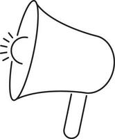 Digital Marketing symbol with Megaphone. vector