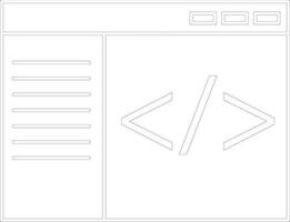 Vector Coding sign or symbol.