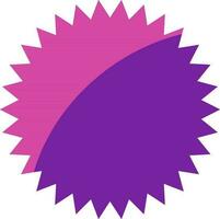 Pink and purple sticker, tag or label design. vector