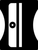 Black and White sharpner in flat style. vector